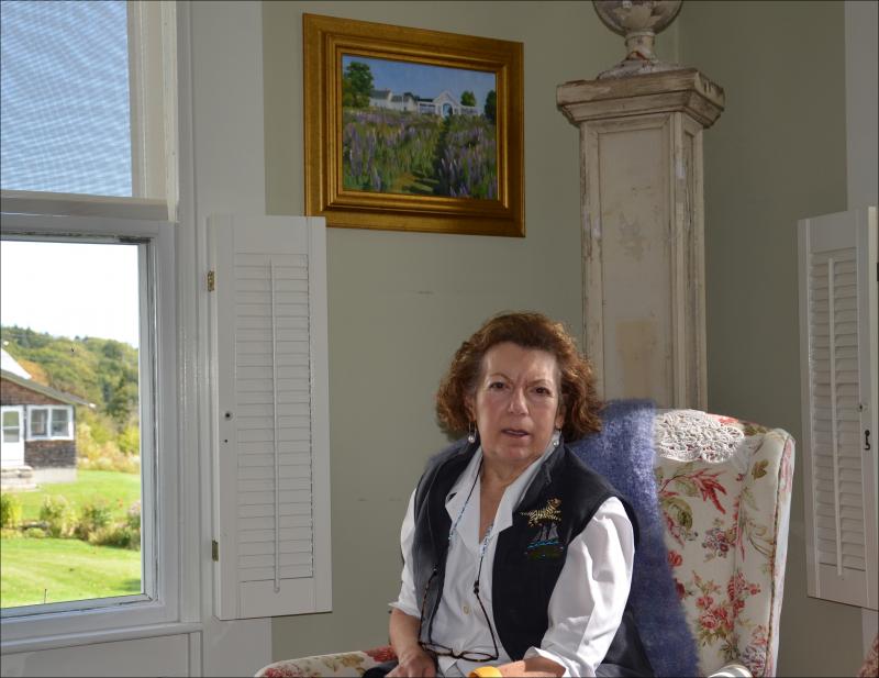 Johanna Tutone, in her Tenants Harbor home.