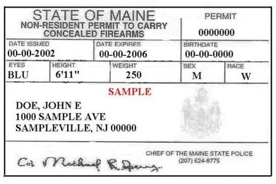maine carry concealed laws resident gun guns chp talking business non pilot carl sportsman kosmo northport remained strong owner said