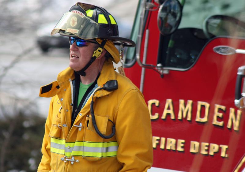 Camden firefighter Galen Todd. (Photo by Holly S. Edwards)