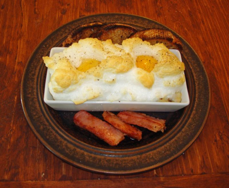 Eggs Partly Cloudy, which is made with local eggs, local potatoes and herbs from the garden. (Courtesy Alden House Inn)