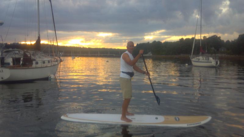 Ready for a full-moon paddle in the harbor? (Courtesy Belfast Paddle Sports)