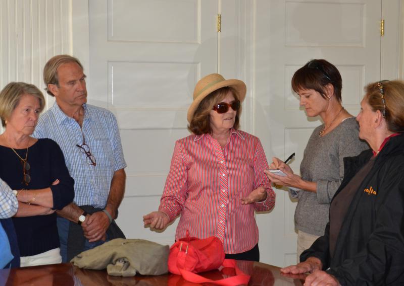 Neighbors and interested citizens get interviewed. (Photo by Lynda Clancy)