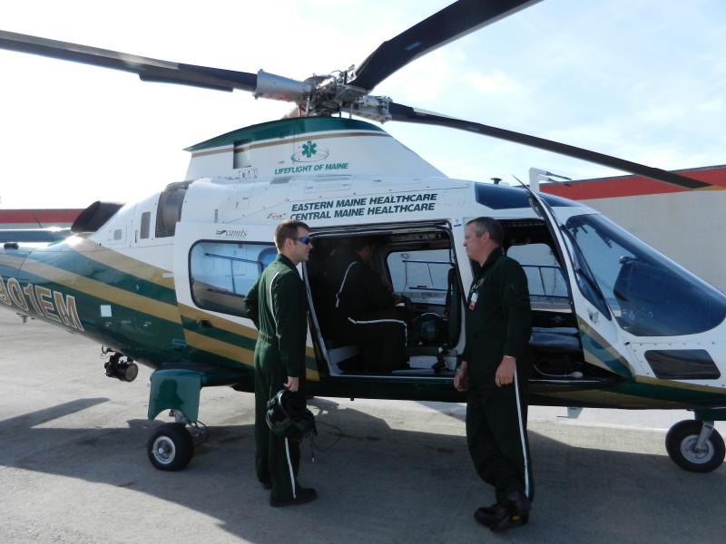 LifeFlight paramedic Kalem Malcolm and pilot Dave Burr. (Photo by Eva Murray)