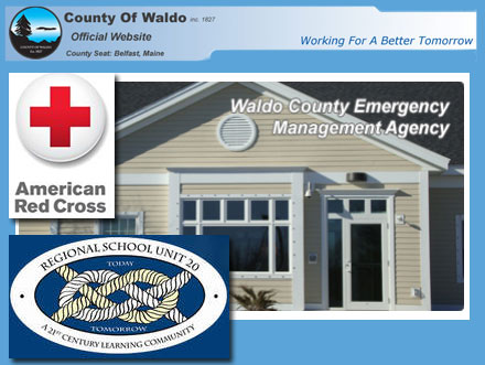 A shelter has been opened at Troy Howard Middle School in Belfast for anyone in Waldo County without power Monday night. Bring a pillow, clothes, medications and something for entertainment.