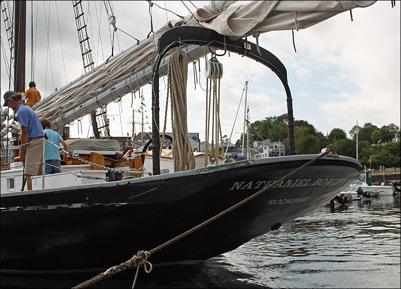The schooner “Nathaniel Bowditch” in Camden in the fall of 2013. (Photo by Holly S. Edwards)