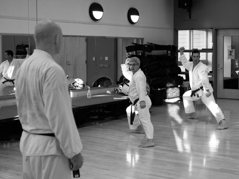 Mastering A Kata: Students performing Pinan Godan Kata at the Pen Bay YMCA