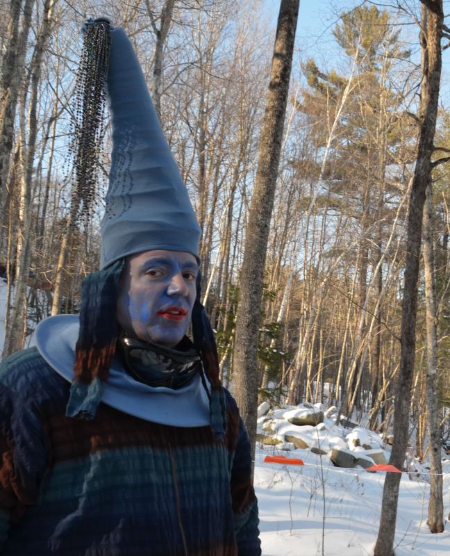 Dan Bookham as a blue Dutchman. (Photo by Lynda Clancy)