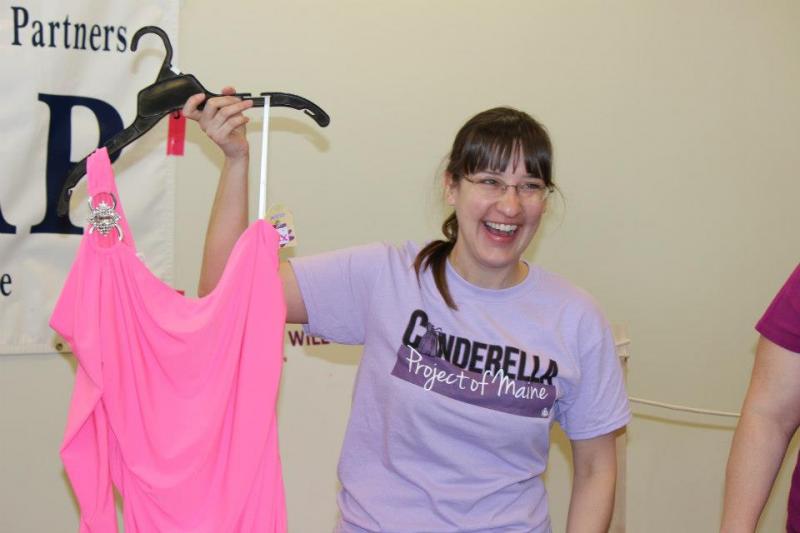 There are hundreds of dresses to choose from. (Courtesy The Cinderella Project of Maine)