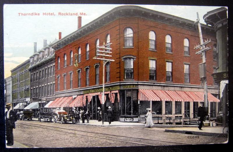 The front of the Thorndike Hotel. Around the back is the basement entrance to what was reputedly another speakeasy. (Courtesy Rockland Historical Society)