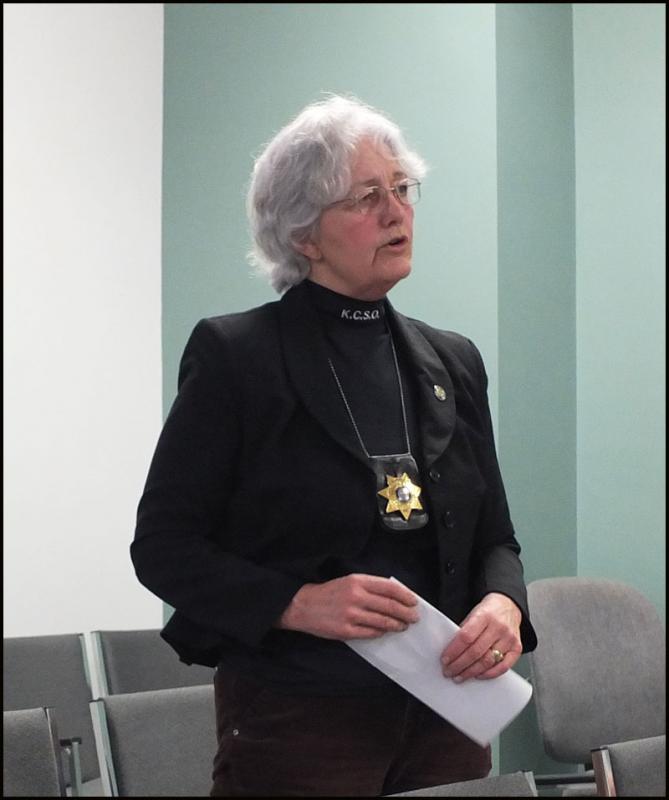 Knox County Sheriff Donna Dennison opened the dialog with commissioners Tuesday afternoon, April 8.