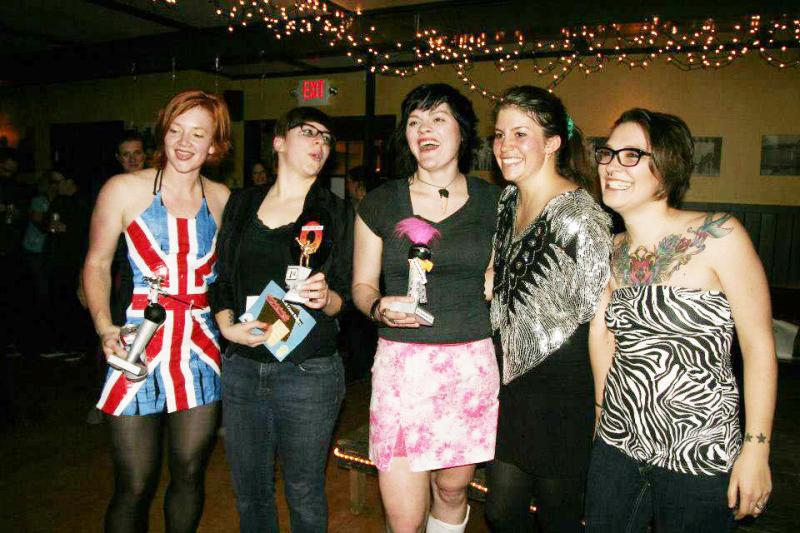 The Rock Coast Rollers last year perform as The Spice Girls. (Photo by Candace Kuchinski)