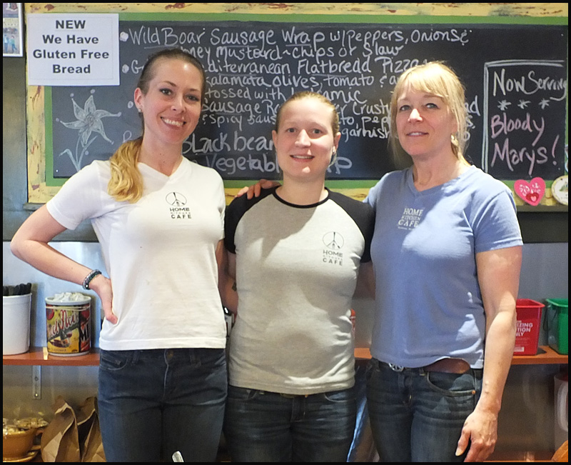 Waitresses Dana Rodman, Marsha Mongell and Carolyn Gray.