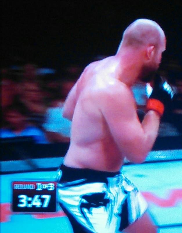 Tim Boetsch in the first round. (Photo by George Harvey)