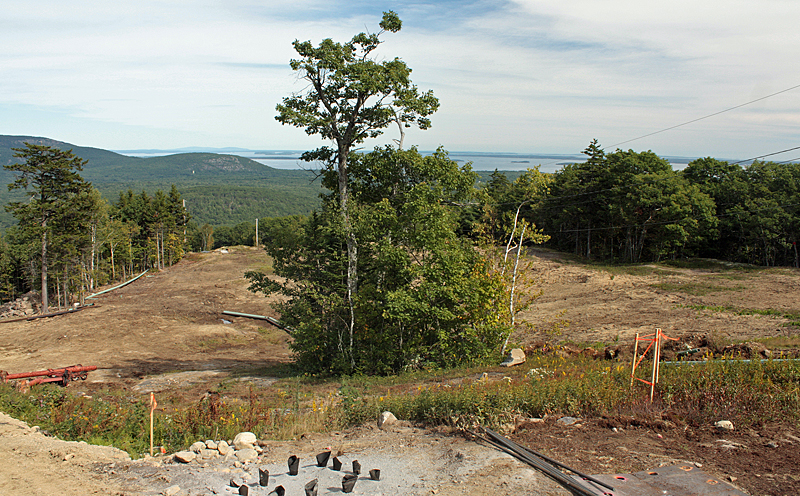 Most of the trails at the Camden Snow Bowl are now wider, to provide longer runs. (Photo by Holly S. Edwards)