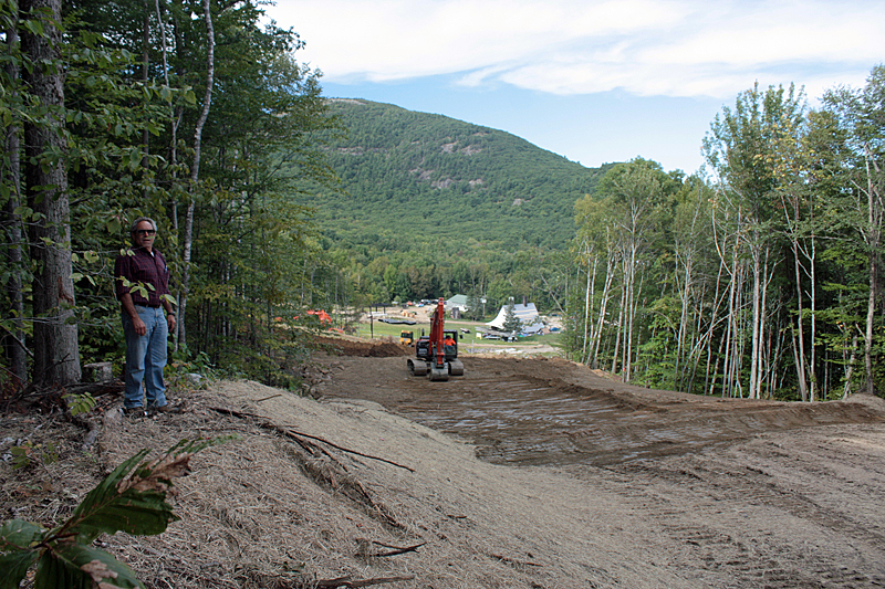 Looking down the new Coaster trail. (Photo by Holly S. Edwards)
