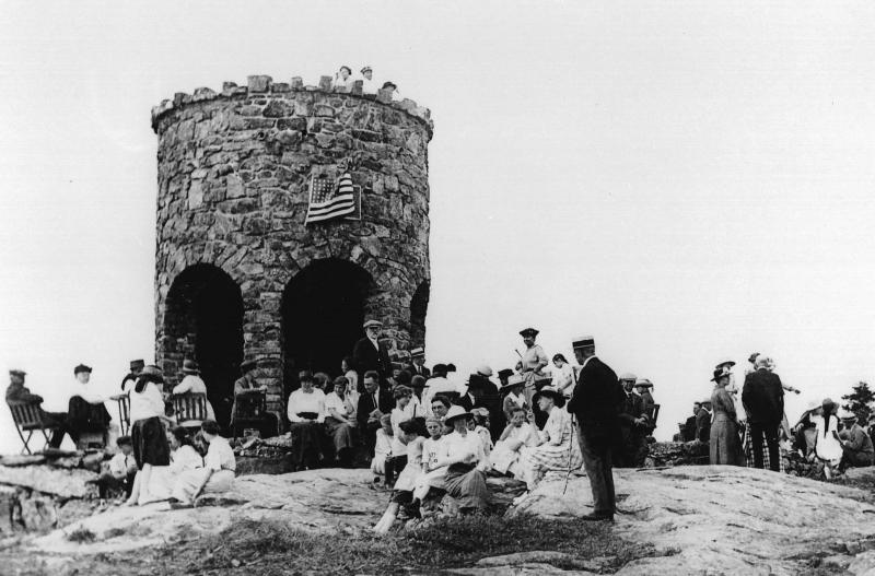 The tower on Mount Battie was put there in honor of World War I veterans. (Photo courtesy Barbara F. Dyer)