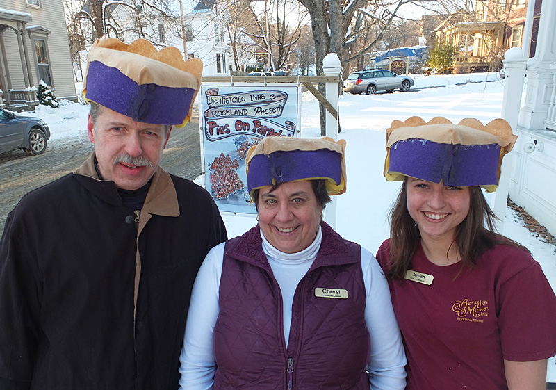 John and Cheryl Michaelsen of the Berry Manor Inn with Jordan Hopkins. (Photo by Chris Wolf)