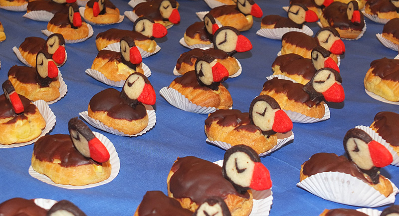 Puffin cookies. (Photo by Chris Wolf)