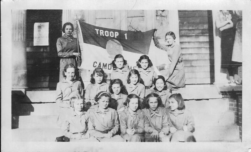 Camden’s first Girl Scout Troop. (Photo courtesy Barbara F. Dyer)