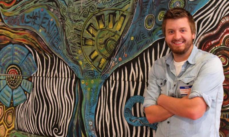100x100 Campaign Supporter: Steven Brooks. Brooks is a Maine artist using recycled materials to make mostly wildlife based work. (Photo courtesy Launchpad)