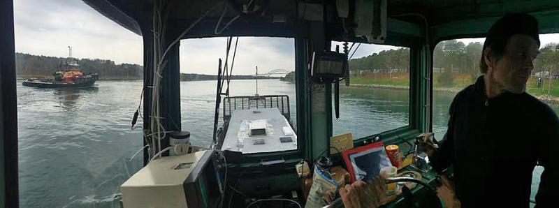 Another shot, sailing through the Cape Cod Canal. (Courtesy Steve Pixley)