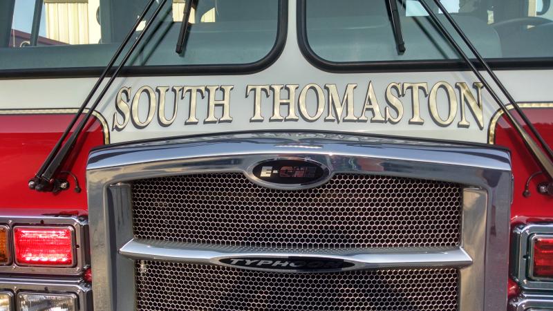 South Thomaston’s new E-One Typhoon Pumper arrived June 22. (Photo courtesy Bryan Calderwood)