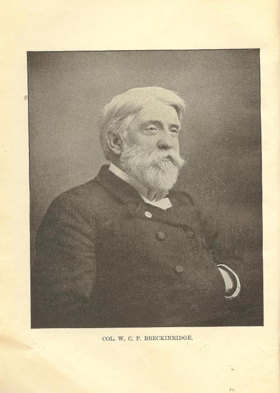 Congressman William Breckinridge (Photo courtesy Elizabeth De Wolfe)