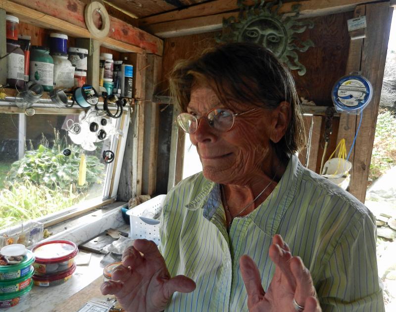 Blair in her workshop.