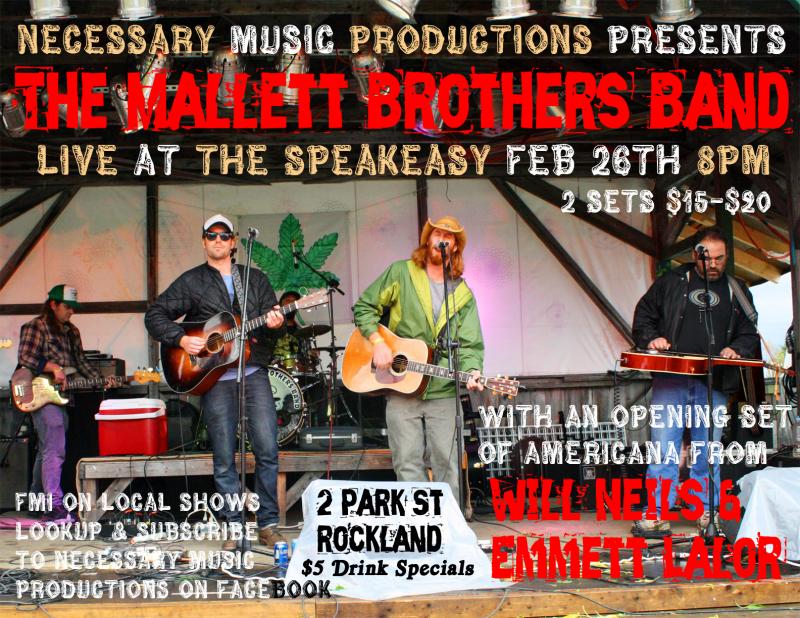 Mallett Brothers Band To Play At The Speakeasy Penbay Pilot