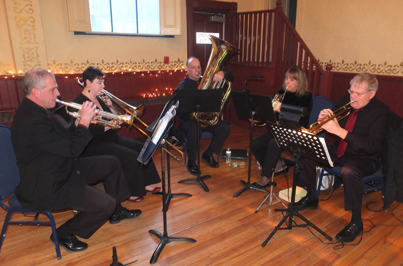 The Midcoast Brass Quintet played to everyone’s enjoyment.