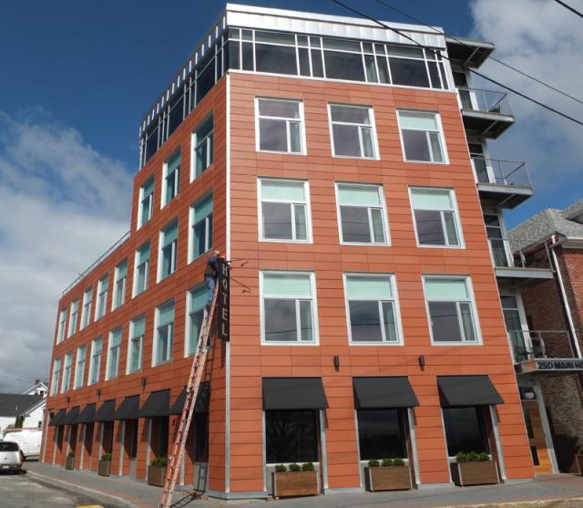250 Main, a new hotel in Rockland, just opened. (Photo by Chris Wolf)