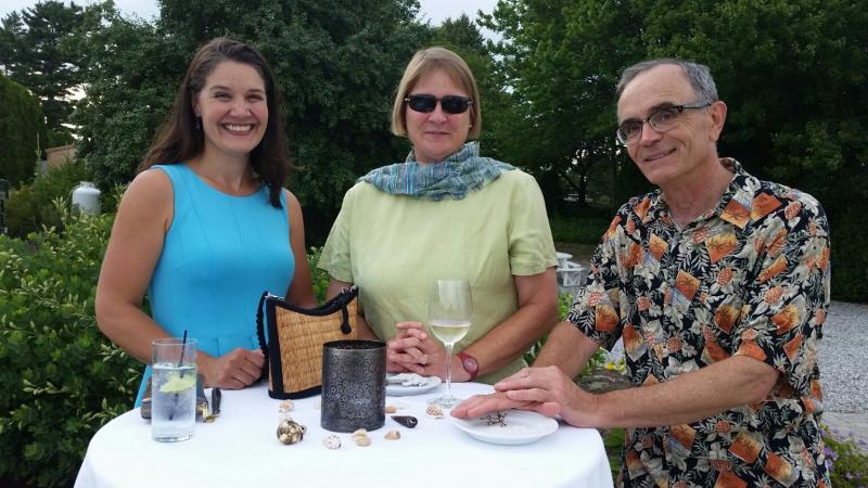 Kathleen Meil, with Sarah Ruef-Lindquist and Peter Lindquist. (Photo by Sarah Shepherd)
