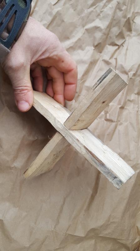 Zach brought the paddle he fashioned in Patagonia for the Duck Hunter 3000 back with him to Maine. (Photo courtesy Zach Fowler)