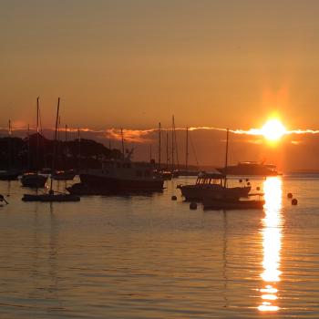Sunrise (6:09 a.m.) on a new day, as seen from Camden Harbor Monday, Sept. 10, 2012. (Photo by Holly S. Edwards)