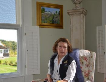 Johanna Tutone, in her Tenants Harbor home.