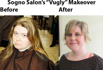 Lara Webb had nearly 12 inches of hair chopped off, which she then donated to Locks of Love. (Courtesy Sogno Salon/Kay Stephens)