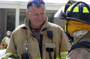 Camden Fire Chief Chris Farley. (Photo by Holly S. Edwards)