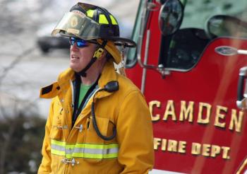 Camden firefighter Galen Todd. (Photo by Holly S. Edwards)