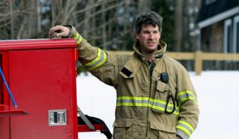 Camden Asst. Fire Chief Andrew Lowe. (Photo by Holly S. Edwards)