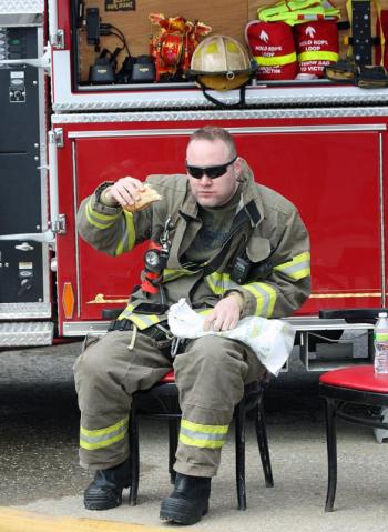 Lincolnville Fire Chief Jason Peaseley. (Photo by Holly S. Edwards)