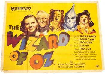 Poster for British reissue of “The Wizard of Oz,” 1955. Courtesy of "The Wonderful World of Oz: An Illustrated History of the American Classic" by John Fricke (Down East Books)
