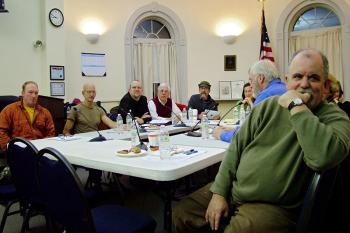 A nine-member “think tank” organized by Belfast city officials for the purpose of discussing regional school issues met for the first time on Dec. 12. (Photo by Ethan Andrews)