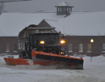 A Rockport snowplow at work. (Photo by Lynda Clancy)