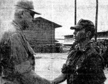 Steve Beveridge, of Camden, served in Vietnam 1968, flying UH-1C helicopters. He received a Distinguished Flying Cross for heroic action.