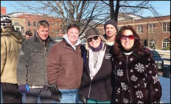 Left to right: Andrew McKenzie, Mike Ellis, Cindy Ellis, Kevin Trumbull and Kim Trumbull from Burlington, New Hartford and Glastonbury, Connecticut.