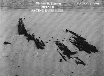 The wreck of the William H. Sumner, off of North Carolina. (Photo courtesy Barbara F. Dyer)