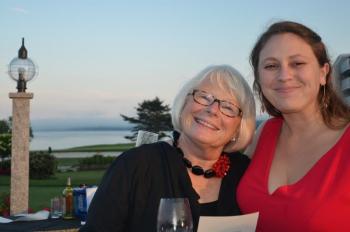 Beth Davis, of Rockport, with her daughter, Anne Davis, of Seattle, Washington. (Photo by Lynda Clancy)