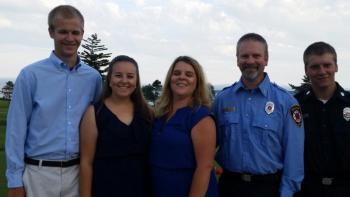 The Leighton family, Rockport Firefighters. (Photo by Sarah Shepherd)
