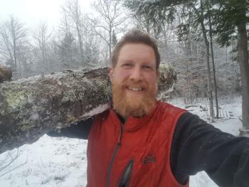 Zachary Fowler, a master of sawing logs. (Photo courtesy Zachary Fowler)