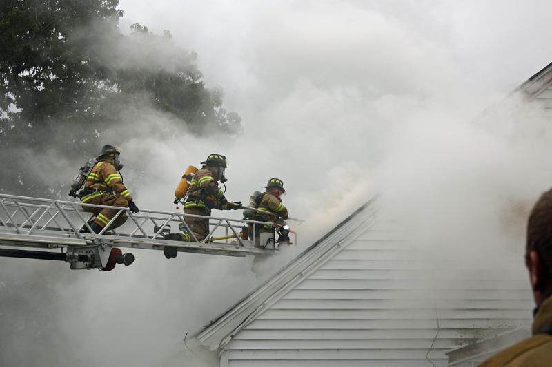 Preparing to vent the roof. (Photo by Holly S. Edwards)